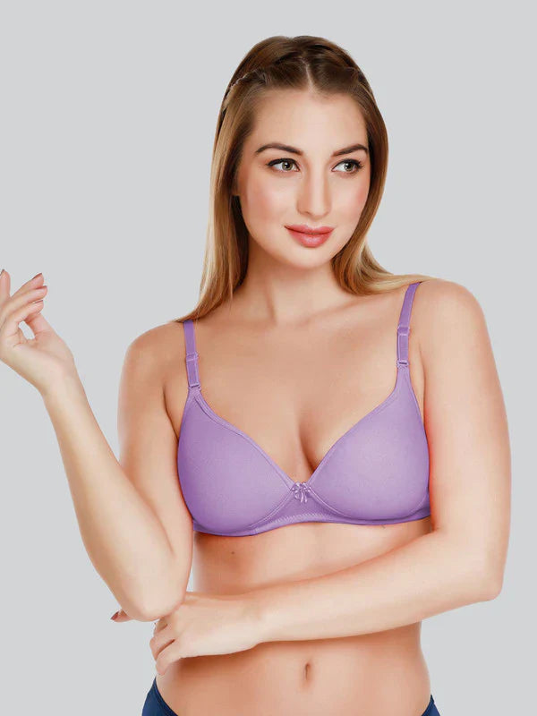 Non Padded Non Wired 3/4th Coverage Everyday Bra ( Pack of 2 )